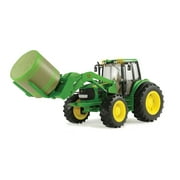 Big Farm Lights & Sounds John Deere 1:16 Scale 7330 Tractor with Bale Loader & Round Bale