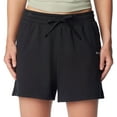 thumbnail image 4 of Columbia Women Regular fit Mid Rise Sweat Shorts Large Grey Solid, 4 of 6