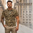 thumbnail image 5 of Aplkyhs Brown Leopard Matching Couple Sport Shirts Fit Plain Matching Golf Shirts for Couple Quarter Zip Mens Hawaiian Shirt for Casual Wear Breathable Fabric 4-Way Stretch, 5 of 5