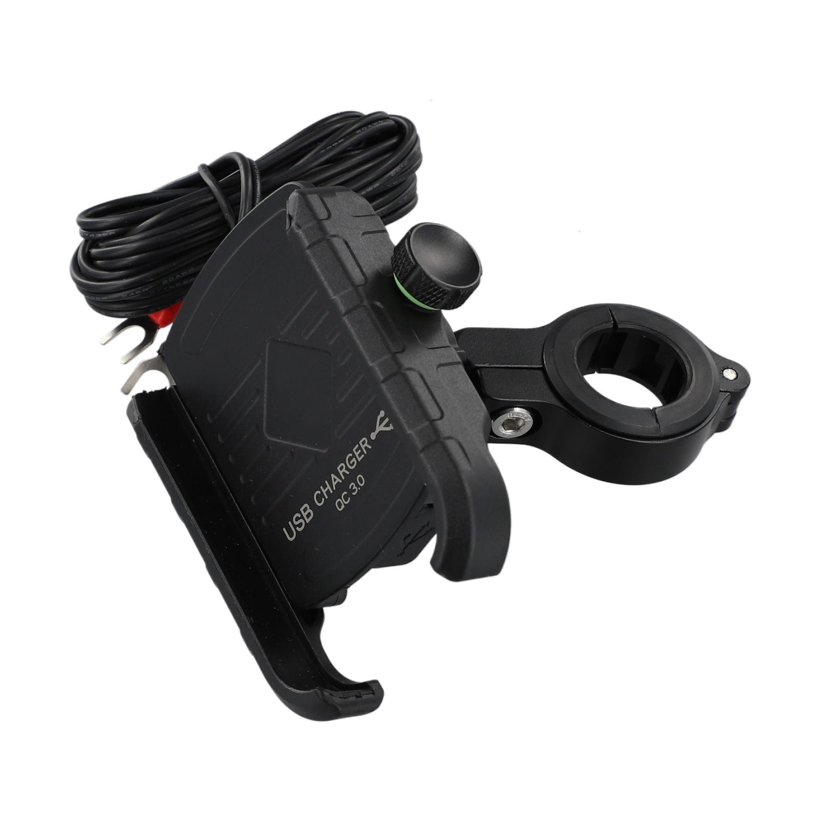 Motorcycle Wireless & USB C Charger Fast Charging Phone Holder Handlebar Mount