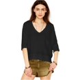 thumbnail image 1 of Free People - Blusa para mujer con diseño de luna creciente, color negro, XS Free People Pull-over, 1 of 2