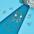 thumbnail image 2 of 16 clips para pendientes de 2 colores, de metal, para hacer tú mismo, conversores de pendientes con diamantes de imitación., 2 of 6