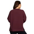 thumbnail image 2 of RBX Active Women's Midweight Crewneck Luxe Athleisure Sweatshirt with Relaxed Fit, 2 of 5