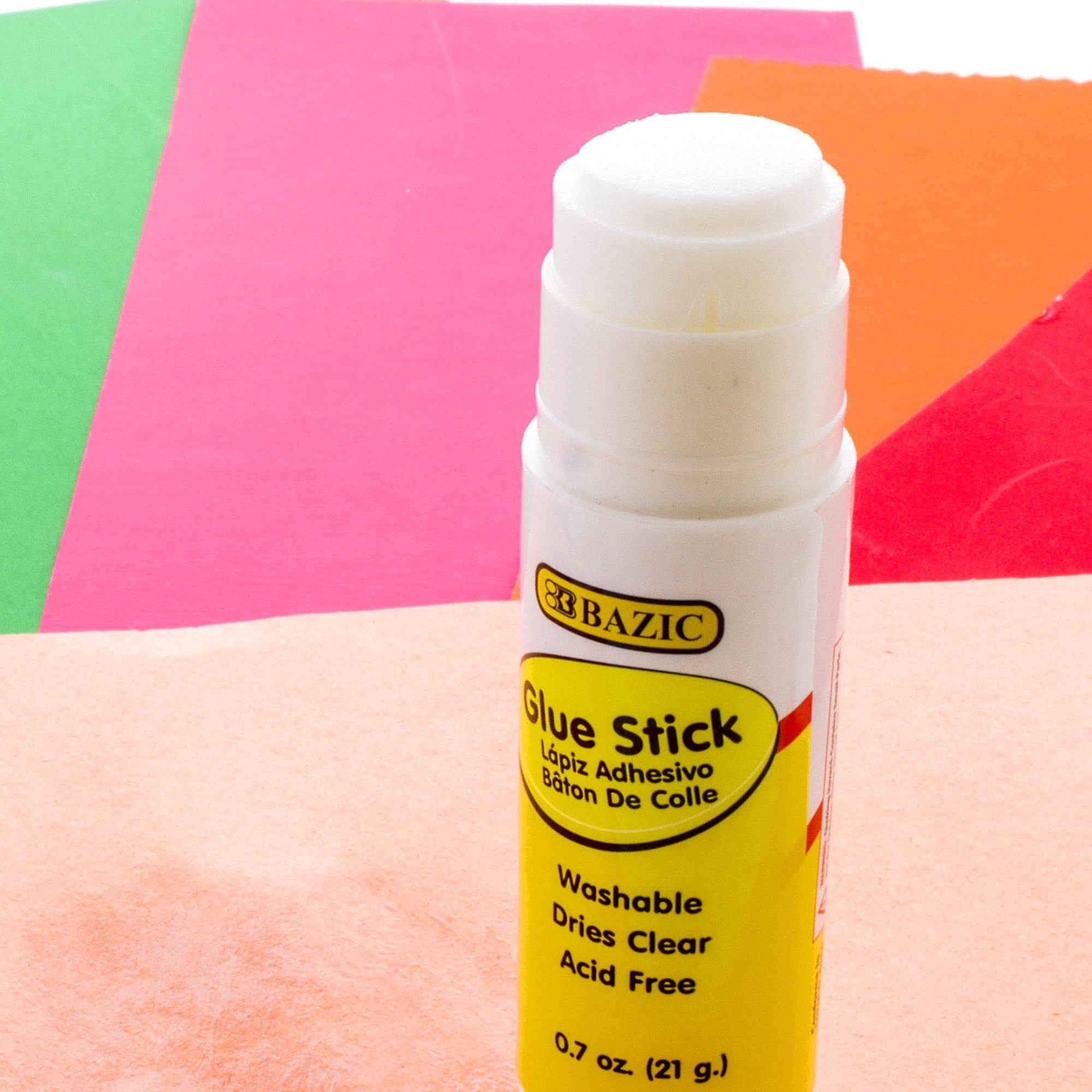 BAZIC Glue Stick 8g/0.28Oz, White Glue Sticks, Acid Free (4/Pack), 24-Packs