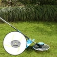 thumbnail image 3 of Aluminum Alloy Mower Disc Replacement Part Large Round Trimmer Tool for Outdoor Yard Cutting, 3 of 3