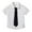 T-Shirts for Kids White, variant on Short Sleeve Shirts for Toddlers Kids 3 Months - 6 Years Boys & Girls Button-Down Collared T-Shirts with Tie Children Casual Solid Tees Tops
