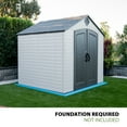 thumbnail image 6 of Lifetime Polyethylene Storage Shed 8' x 7.5' x 8',  Tan & Brown (60396), 6 of 14
