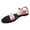 Pink, variant on Xunlbb Comfort Sandals, Women's Flat Casual Head One-line Buckle Beach Sandals