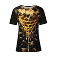 thumbnail image 2 of Youyipin Womens Tops World Bee Day Shirts For Women Cute Bee Sunflower Pattern 3/4 Sleeve Crewneck Blouses 2025 Casual Comfy Tunic Tops Short Sleeve Shirts For Women, 2 of 4
