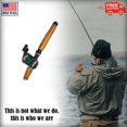 thumbnail image 3 of Bait Casting Rod and Reel, Fishing Rod, Hand Painted, Hat, Lapel, Brooch, Pin, Pins, Made in USA, Over 200 Fishing Designs Available, Creative Pewter Designs., 3 of 6