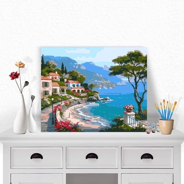 TUMOVO Black Girl Paint By Number For Adults African American Acrylic Painting By Numbers Kits With Brushes Canvas Gifts Paint Kits For Adults Kids Art Crafts 16\"x20\"(Frameless
