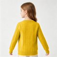thumbnail image 2 of YOUYEDIAN Girls Cable Knit Cardigan Casual Fashion Warm Button Up Sweater, 2 of 5
