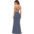 thumbnail image 1 of Women's Strappy Backless Summer Evening Party Maxi Dress Azul Oscuro Actualizado CH Azul Oscuro Actualizado CH Xishao ropa, 1 of 2