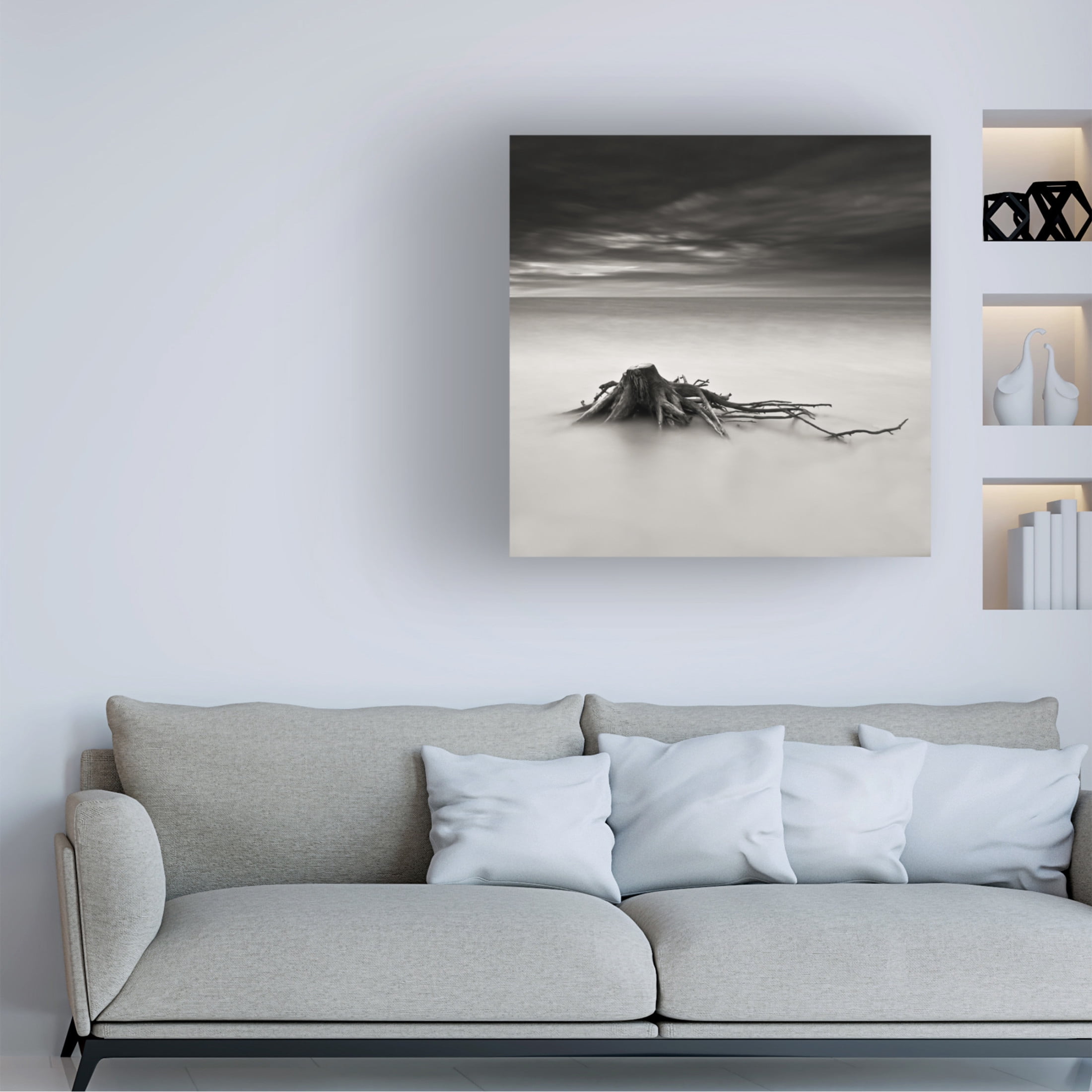Canvas Wall Art - Benoit Thierard 'Immortel' Wall Art for Living Room, Bedroom, or Office D?cor by Trademark Fine Art - 35 x 35 Inches