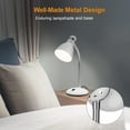 thumbnail image 2 of LEPOWER Lampe de Bureau, Lampe de Table en Métal Col de Cygne Réglable pour Maison, Bureau, Chambre, Blanc, 2 of 8
