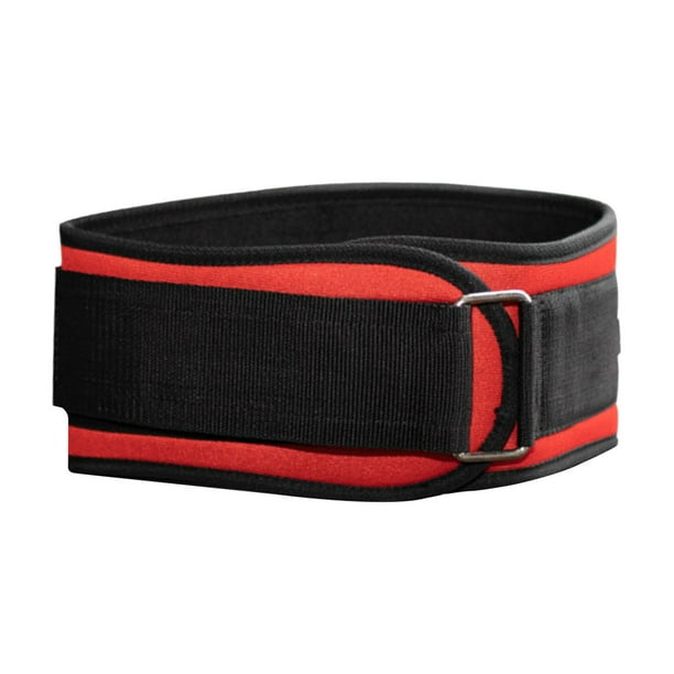 Cinturón de levantamiento de pesas para hombres y mujeres Cinturón ajustable de levantamiento de pesas Cinturón deportivo para Rojo