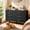 6-Black, variant on 6-Drawer Double Dresser for Bedroom, Modern Wood Chest of Drawers with Large Storage, Smooth Metal Glides & Anti-Tip Safety, Black