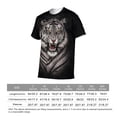 thumbnail image 6 of LAOLIUSN Funny Tiger Printed T-Shirt Animal Graphic Tee Shirt，S-4XL, 6 of 7