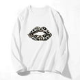 thumbnail image 4 of Runfenguu Y2K Top Womens T Shirts Loose Fits Women'S Casual Fashion Long-Sleeve Crewneck Pullover Round-Neck Printing T-Shirt, 4 of 4