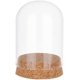 thumbnail image 1 of Campana de cristal con base de corcho, botella de cristal, tarros decorativos con cúpula, vitrina., 1 of 8