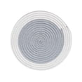 thumbnail image 2 of Fennco Styles Hand Braided Reversible Two-Tone Cotton Blend Placemats 14" Round, Set of 4 - Blue-Grey Woven Texture Heat Resistant Insulation Table Mats for Home, Kitchen Décor, Dining Table, Holidays, 2 of 6