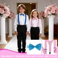 thumbnail image 3 of Kids Y Back Suspender and Bow Tie Set 2 Piece Dress Up Outfit for Boys - Style M, 3 of 6