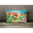thumbnail image 4 of Carolines Treasures DAC1642PW1216 16 x 12 in. Unisex Hawaii Hawaiian Hibiscus in Watercolor Fabric Decorative Pillow, 4 of 4