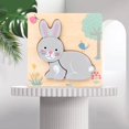 thumbnail image 3 of TISHITA Animal Wooden Puzzle Preschool Learning Gift for Children Toddlers Math Stacking Early Learning rabbit, 3 of 8