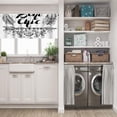 thumbnail image 5 of LALILO Kitchen Curtain Valance Boho Inspirational Quote Modern Rod Pocket Window Curtain 52"x 18" Set of 2, 5 of 5