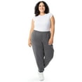 thumbnail image 3 of Terra & Sky Women's Plus Size Fleece Sweatpant, Available in 1,2, 3-Packs, Sizes 0X-4X, 3 of 15