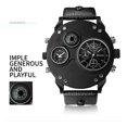 thumbnail image 4 of Reloj Impermeable De Cuarzo Oulm Two Time Zone Color Del Fondo Azul, 4 of 5