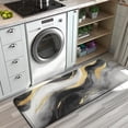 thumbnail image 3 of Black White Gray Gold Marble Pattern Kitchen Rug Mat,Kitchen Runner Rugs Non Skid Washable,Decorative Kitchen Floor Mats for Kitchen,Sink,Laundry,17"x47.2", 3 of 7