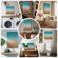thumbnail image 6 of Ships Next Day Canvas Wall Art 16"x16", Teal Brown Ombre Wood Framed Canvas Print Painting, Turquoise Gradient Modern Abstract Art Ready to Hang Picture Wall Decor for Home Bedroom Kitchen Office, 6 of 9