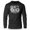 Silver on Black, variant on GYMISH Get Big Lightweight Long Sleeve Hooded T-Shirt for Men – Motivational Gym Hoodie, Khaki, Small
