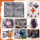 thumbnail image 5 of Tela de tul con estampado de telaraña negra, tela de papel de aluminio plateado, 1,6 yardas de ancho, telas de encaje de malla, telas decorativas para accesorios de prendas de vestir, 2,2 yardas, 5 of 5