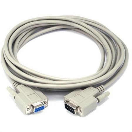 UPC: 0844660004448 | Monoprice Molded Cable – 15 Feet – Beige | DB9 Male/Female