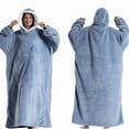 thumbnail image 5 of Oversized Hoodie Sweatshirt Wearable Blanket, Super Soft Warm Comfortable Blanket for Women Men Best Gift with big Pocke Warm clothing, 5 of 11