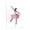 Graceful Ballerina Pink Ballet, variant on Stupell Industries Contemporary Bright Hued Dancing Ballerina Black Floating Frame Canvas Art, 17 x 25, by Leon Devenice