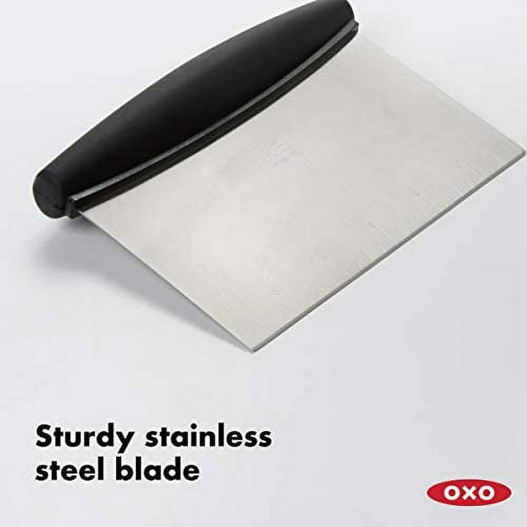 OXO Good Grips Stainless Steel Dough Blender and Cutter and Good Grips  Stainless Steel Scraper & Chopper