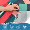 thumbnail image 3 of Yayeee Kitchen Curtains Tier Pair Light Filtering 27"x36" Rod Pocket Short Cafe Window Panel, Green Plaid, 3 of 7