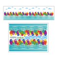 thumbnail image 1 of Pegatinas decorativas para cuartos de niños y baños, calcomanías de pared con peces marinos de colores, 1 of 5