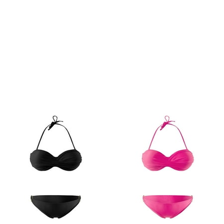 Wijhcboe 2 Pack Womens plus Size Push up Swimsuits for Women Detachable Strap High Waisted Swim Top Boys Bikini Sets Metal Ring Cute Bikinis for Women Sunflower Sexy Swimsuit Two Piece Bathing Mesh