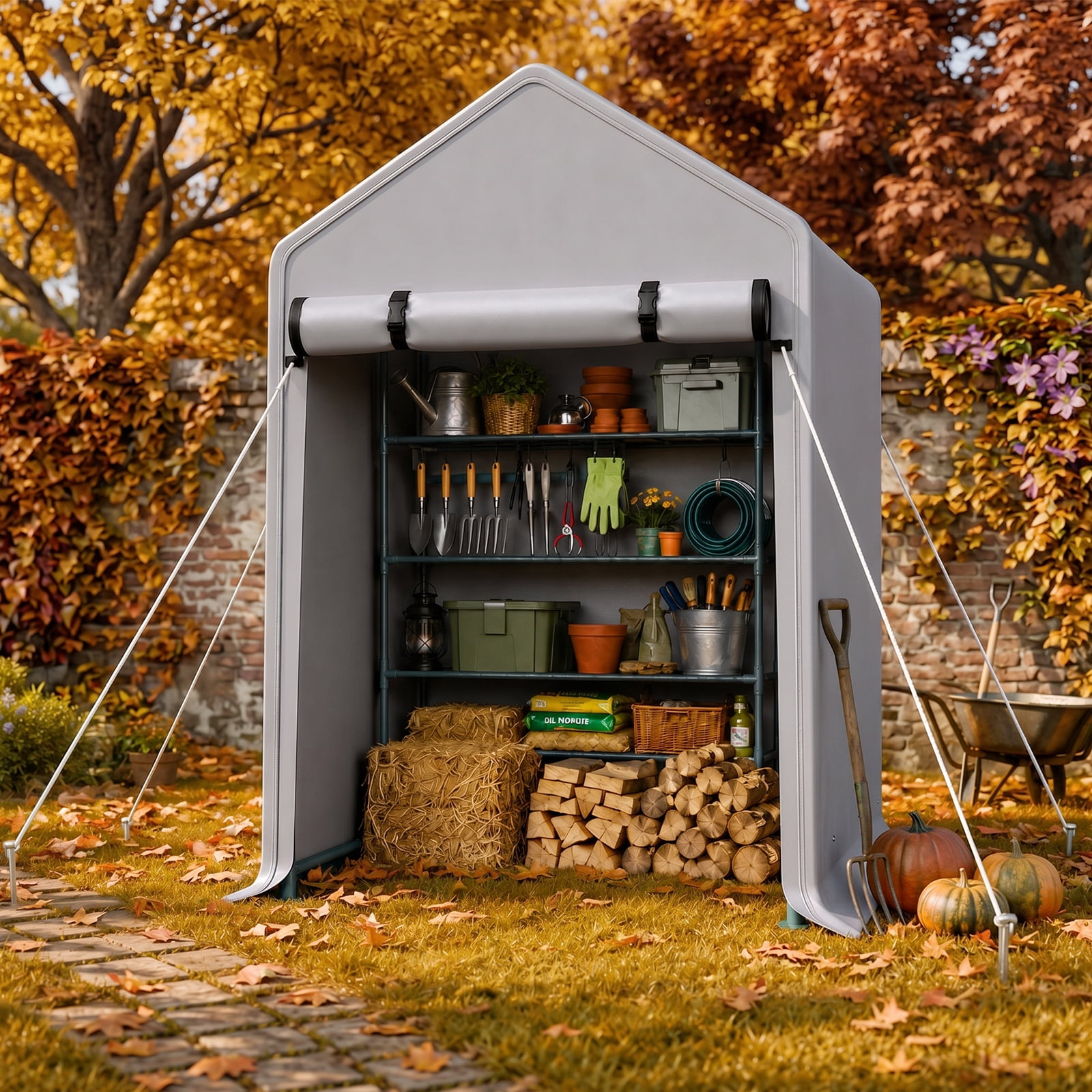 3x6 FT Storage Shed, Heavy Duty Bike Tent
