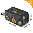 thumbnail image 4 of FORMRS Pencil Case with 3 Compartments Zipper Pouch, Elementary School Level and up, Navy Blue Art Pattern, 4 of 8
