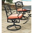 thumbnail image 2 of Bowery Hill Traditional Black Aluminum Outdoor Swivel Rocking Chair, 2 of 4