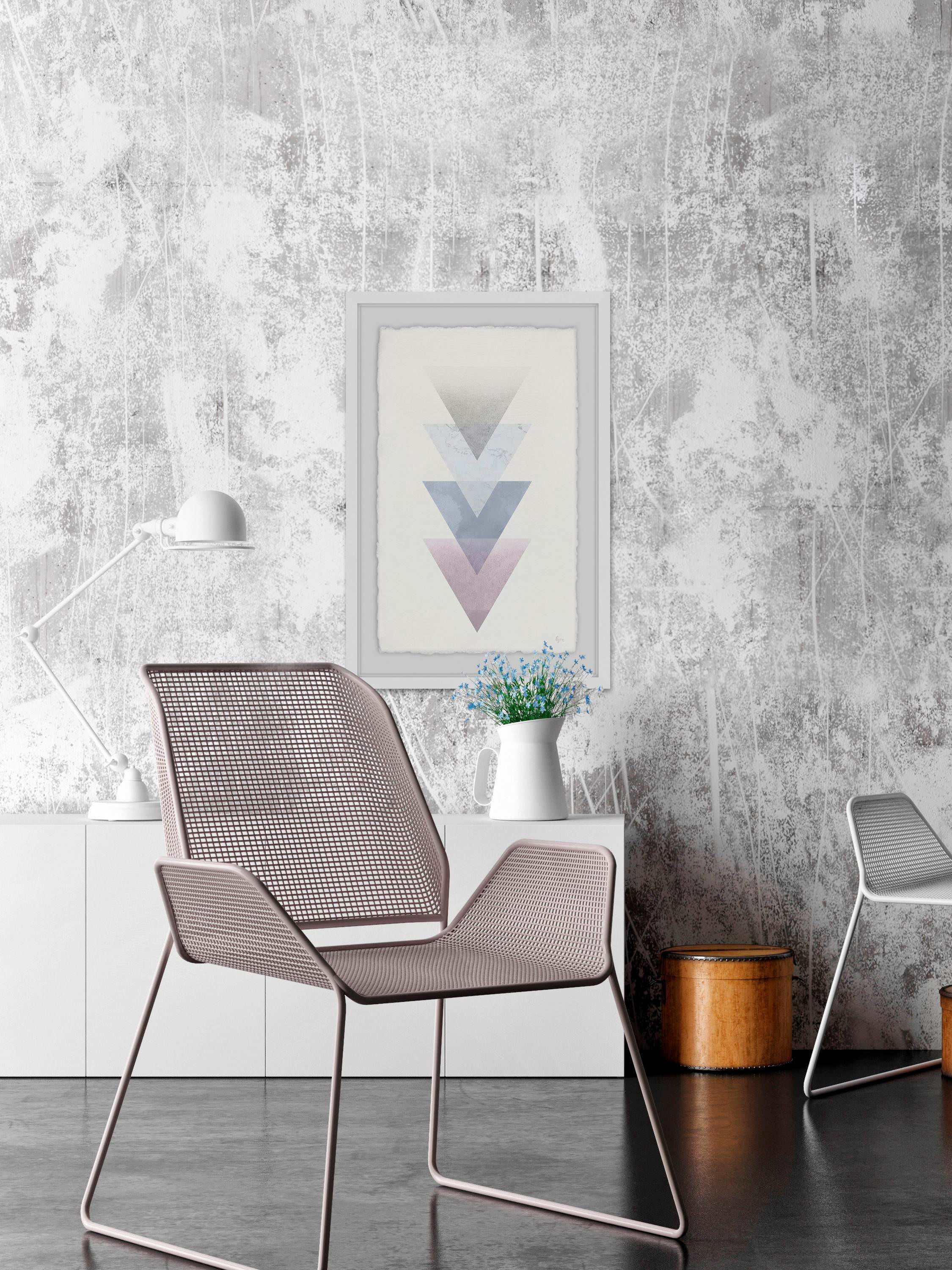 Shady Hues of Color Framed Painting Print