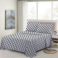 thumbnail image 4 of Lux Decor Collection King Bed Sheets Set -King Sheets Brushed Microfiber 1800 Thread Count Bedding -Wrinkle, Stain, Fade Resistant -Deep Pocket King Size Sheets Set -4 PC(King, Quatrefoil White), 4 of 5