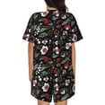 thumbnail image 4 of Womens Pajama Sets With Pocket, floral prints Lounge Sets Short Sleeve Sleepwear PJ Sets for Women, 4 of 6