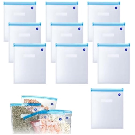 Bestdoneit, Bestdoneit Vacuum Sealer, Vacuum Sealing Bag Set, Vacuum Storage Bags with Electric Air Pump, Handheld Electric Vacuum Sealer Sets for Food Preservation (10Pcs/Extra large/30 * 34cm)