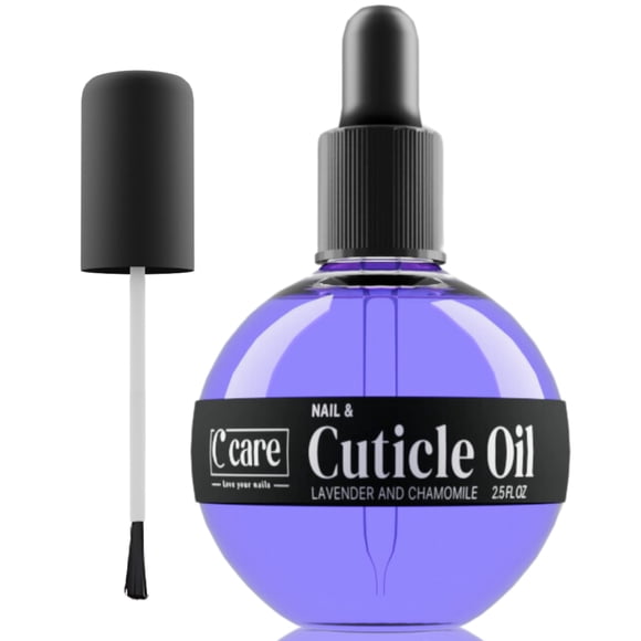 Aceite para cutículas C CARE Lavanda y manzanilla, botella de 75 ml